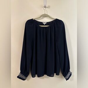 Crown & Ivy Embellished Navy Tunic
